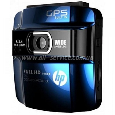 Видеорегистратор HP f210 GPS blue Видеорегистратор HP f210 GPS blue