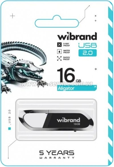  Wibrand 16GB Aligator Black USB 2.0 (WI2.0/AL16U7B)