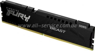     DDR5 16GB 5600 MHz Beast Black Kingston Fury (ex.HyperX) (KF556C40BB-16)
