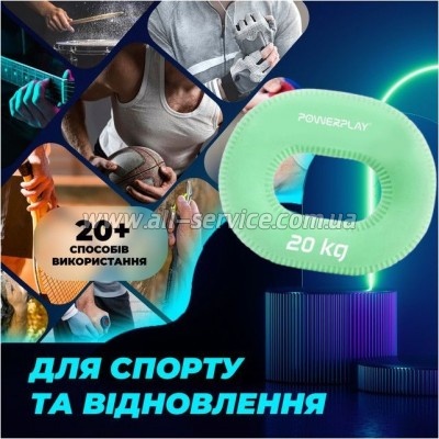  PowerPlay PP-4336 Hand Grip Medium 20   (PP_4336_Green_20kg)