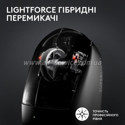  Logitech G Pro X Superlight 2 Lightspeed Wireless Black (910-006630)