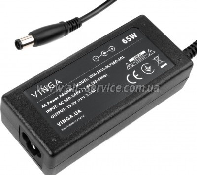 ���� ������� � �������� Vinga DELL 65W 19.5V 3.34A ������ 7.4*5.0 (VPA-1933-DL7450-101)