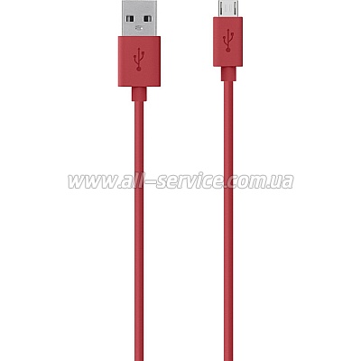 Кабель USB 2.0 (AM/microB) Belkin MIXIT 2м Red/красный (F2CU012bt2M-RED) Кабель USB 2.0 (AM/microB) Belkin MIXIT 2м Red/красный (F2CU012bt2M-RED)
