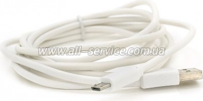 ���� ������ USB 2.0 AM to Micro 5P 2.0m white Voltronic (USB2AMMicW/05104)
