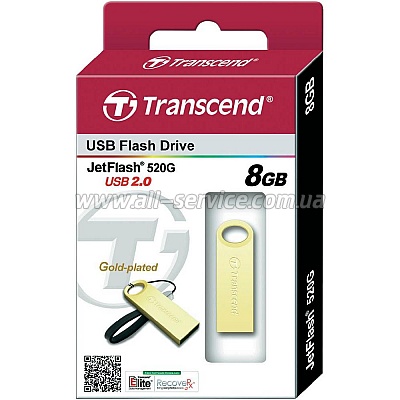  8GB Transcend JetFlash 520 Gold (TS8GJF520G)