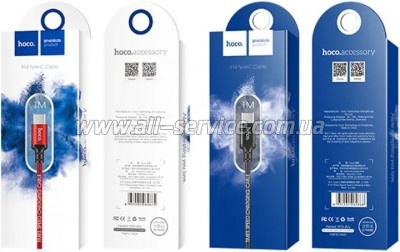���� ������ USB 2.0 AM to USB-C 1.0m 3A nylon black HOCO (6957531062868)