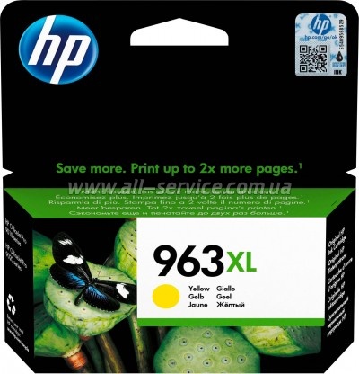  HP 963XL Officejet Pro 9010/ 9013/ 9020/ 9023 Yellow (3JA29AE)