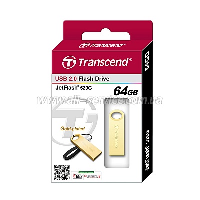  64GB Transcend JetFlash 520 Gold (TS64GJF520G)