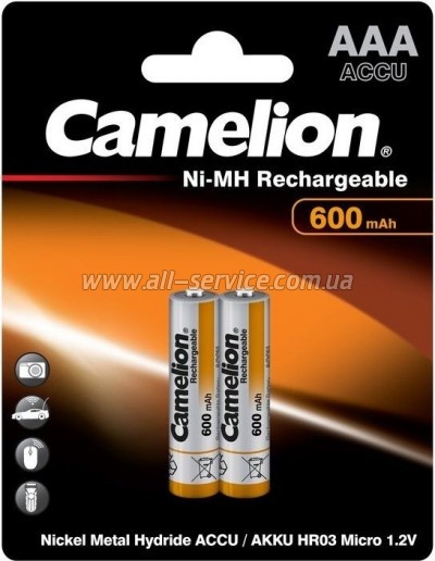 ����������� Camelion AAA 600mAh Ni-MH R03 * 2 (NH-AAA600BP2)
