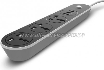 ������� ������ �olorWay 3 �������/ 3USB Black 1.8M (CW-CHU33B)