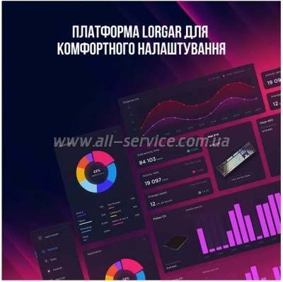  Lorgar Azar 514 RGB USB UA Black (LRG-GK514B-UA)