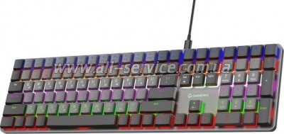  GamePro MK145R Red Swich Low Profile USB Dark Gray (MK145R)