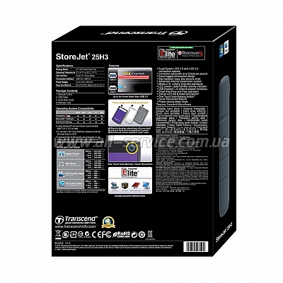  2TB Transcend Storejet 2.5" H3 USB 3.0 (TS2TSJ25H3P)