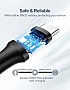 ���� ������ USB 2.0 AM to USB-C 0.25m 3A US287 black Ugreen (60114)