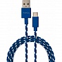   USB 2.0 AM to Type-C 2color nylon 1m blue Vinga (VCPDCTCNB31B)