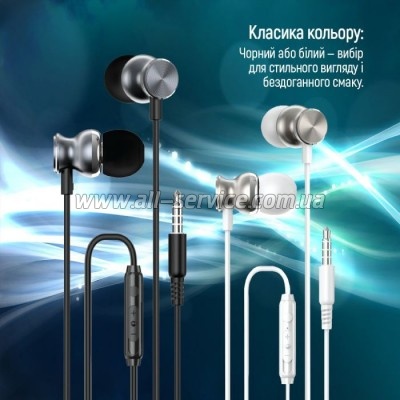  ColorWay 3.5 mm Wired Earphone UrbanBeat Black (CW-WD03BK)