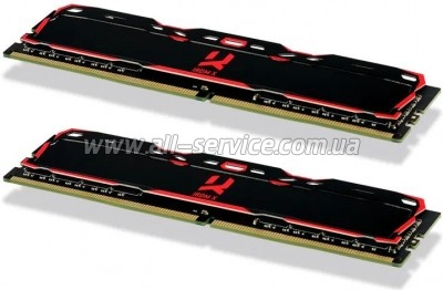 ������ ������ ��� ���������� DDR4 32GB (2x16GB) 3200 MHz IRDM Black Goodram (IR-X3200D464L16A/32GDC)