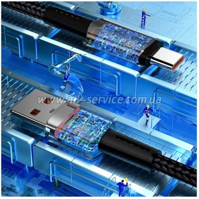 ���� ������ USB 2.0 AM to USB-C 0.5m 6A Essager (EXCT-CGB01)