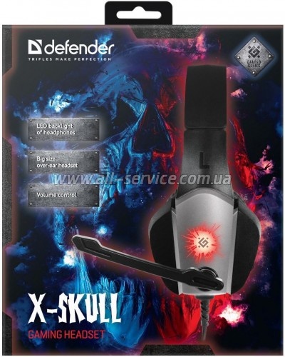 �������� Defender X-Skull Black-Grey (64585)