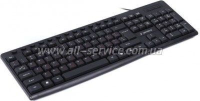  Gembird KB-UM-107-UA USB Black (KB-UM-107-UA)