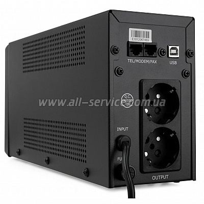  Vinga LCD 600VA metal case with USB (VPC-600MU)