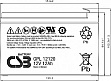 Батарея к ИБП CSB 12V 12Ah (GPL12120 F2) Батарея к ИБП CSB 12V 12Ah (GPL12120 F2)