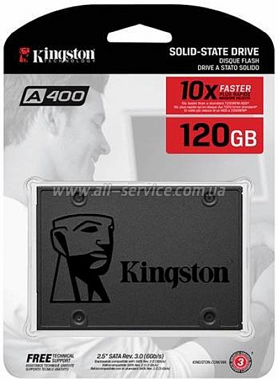 SSD  Kingston 120GB 2.5" A400 SATA 3.0 (SA400S37/120G)