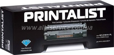  PRINTALIST HP LJ M252/ M277  CF401A Cyan (HP-CF401A-PL)