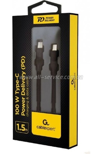 ���� ������ USB-C to USB-C 1.5m 100W Cablexpert (CC-USB2-CMCM100-1.5M)
