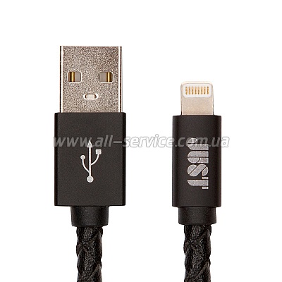  JUST Unique Lightning USB Cable Black (LGTNG-UNQ-BLCK)