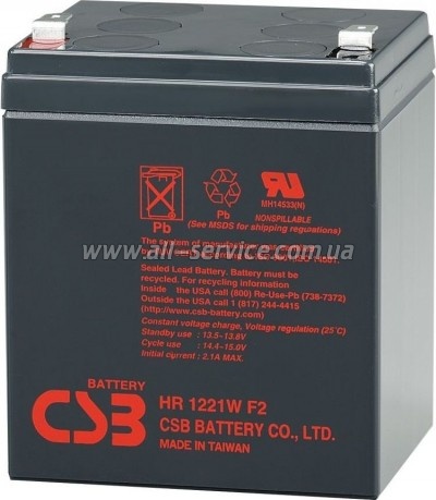�������������� ������� 12V 5Ah CSB (HR1221W F2)
