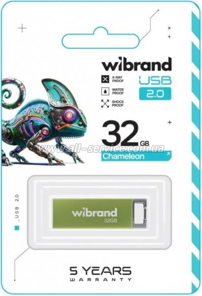  Wibrand 32GB Chameleon Green USB 2.0 (WI2.0/CH32U6LG)