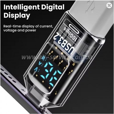 ������� OTG USB 3.2 AF to USB-C M 10Gbps QC 36W with display XoKo (AC-322UTC)