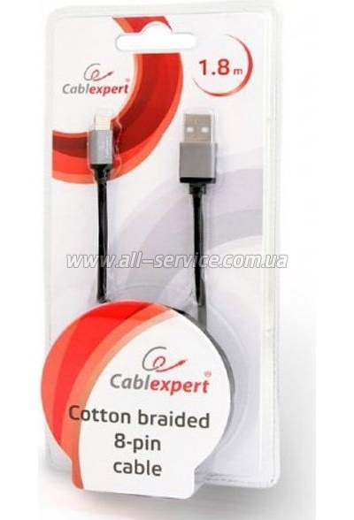 ���� ������ USB 2.0 AM to Lightning 1.8m Cablexpert (CCB-mUSB2B-AMLM-6)