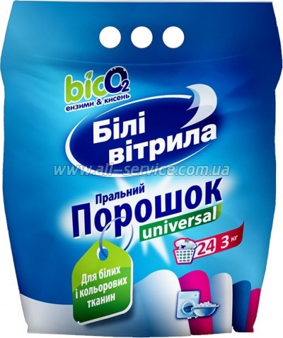 Стиральный порошок Білі Вітрила Universal 3 кг (4820017661058) Стиральный порошок Білі Вітрила Universal 3 кг (4820017661058)