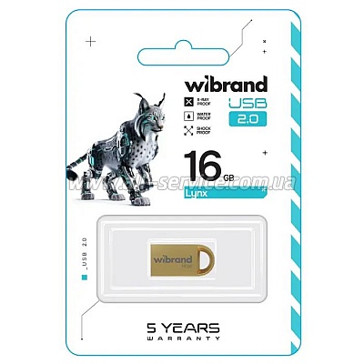  Wibrand 16GB lynx Gold USB 2.0 (WI2.0/LY16M2G)