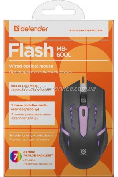  Defender Flash MB-600L Black (52600)