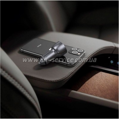 �������� ������� Ugreen 1xUSB-C + 1xUSB QC3.0 60W CD213 gray (60980)