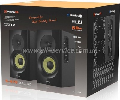   REAL-EL S-470 Black (EL121200018)