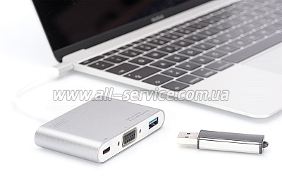 ������ DIGITUS USB Type-C to VGA (DA-70839	)