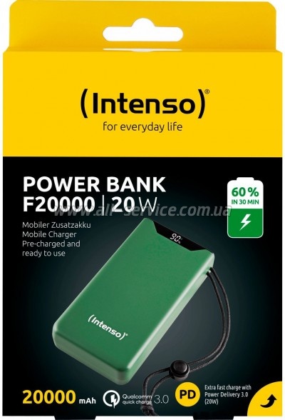   Intenso F20000 20000mAh PD/18W, QC3.0, green (7332057)