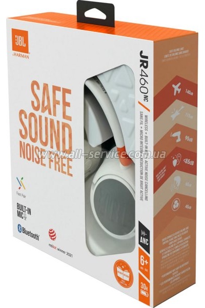  JBL Tune 460 NC White (JBLJR460NCWHT)