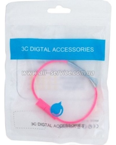 ���� ������ USB 2.0 AM to USB-C 0.18m pink Extradigital (KBU1780)