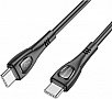 ���� ������ USB-C to USB-C 1.0m 60W Superior BX98 black BOROFONE (6941991104497)