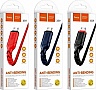 ���� ������ USB 2.0 AM to Micro 5P 1.0m 2.4A nylon X59 black HOCO (6931474744890)