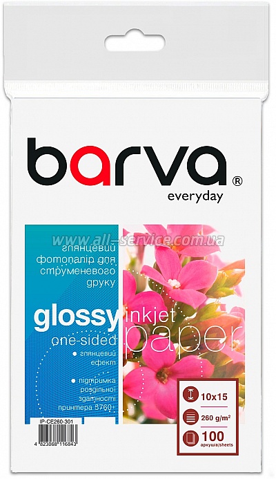  Barva Everyday Glossy 260 / 10x15 100 (IP-CE260-301)