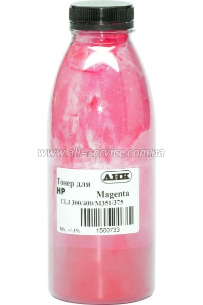 Тонер АНК HP LJ Pro 300 / 400/ LJ Pro M351 / M375 бутль 80г Magenta (1500733) Тонер АНК HP LJ Pro 300 / 400/ LJ Pro M351 / M375 бутль 80г Magenta (1500733)