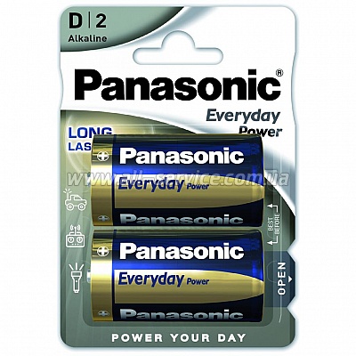  Panasonic D LR20 Everyday Power * 2 (LR20REE/2B)