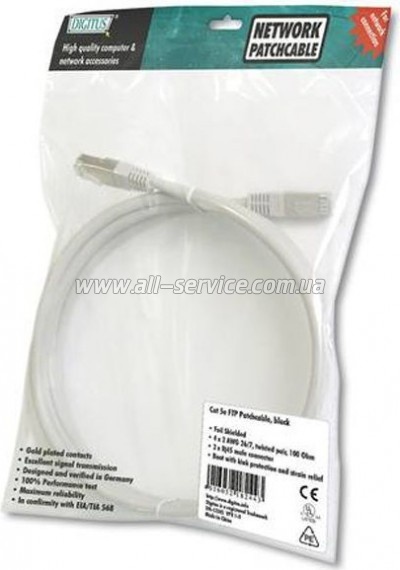 ����-���� Digitus 0.5�, cat.5e, SF-UTP, AWG 26/7, gray (DK-1531-005)