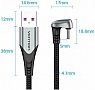 ���� ������ USB 2.0 AM to USB-C 1.5m 66W 180� U-Shaped aluminum alloy Vention (COHHG)
